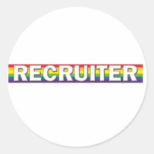 Recruiter Ronde Sticker