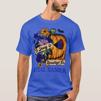 Rectale Awareness retro halloween enge pompoen hoo T-shirt