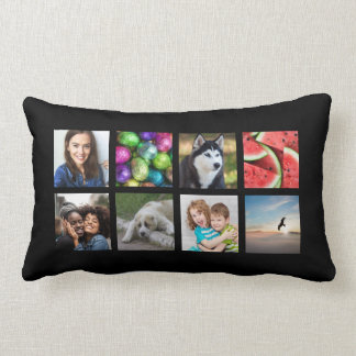 Rectangle 8p-1, Coussin de Collage de photos personnalisé Lu