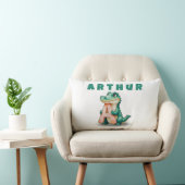 Rectangle A est pour Alligator – Coussin personnalisé avec l (Chaise)