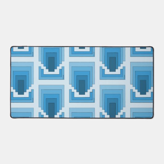 Rectangle Abstrait en Bleu (Recto)
