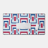 Rectangle Abstrait en Rouge, Blanc et Bleu (Clavier et souris)