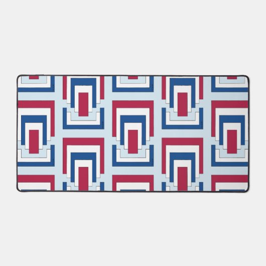Rectangle Abstrait en Rouge, Blanc et Bleu (Recto)