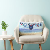 Rectangle Ahoy C'est un garçon Coussin Baby shower (Chaise)