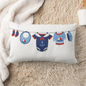 Rectangle Ahoy C'est un garçon Coussin Baby shower (Couverture)