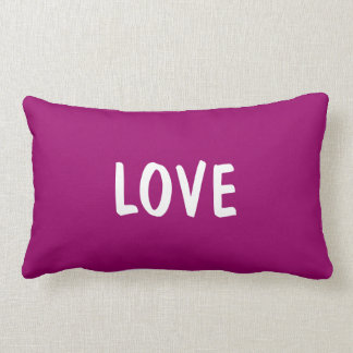 Rectangle Aimez le coussin lombaire - raisin/magenta