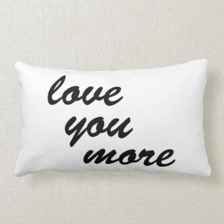 Rectangle aimez-vous davantage. coussin