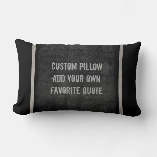 Rectangle ajoutez votre propre coussin de devis pour une déc (Recto)