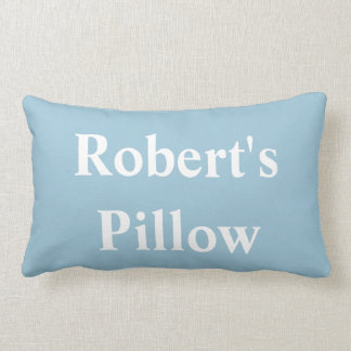 Rectangle ALPHABET BLANC sur coussin BLEU