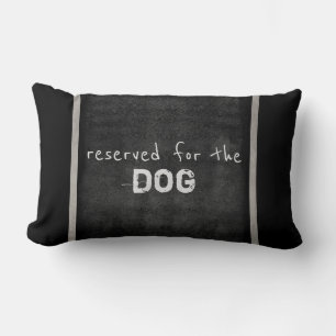 Rectangle amoureux de les chiens citent coussin humour gris 