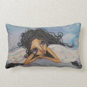 Rectangle Anges observant au-dessus de vous le coussin