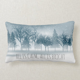 Rectangle Arbres brumeux de Milou - coussin de vacances de