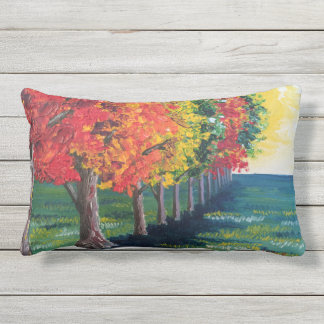 Rectangle "Arbres d'automne 1" coussin extérieur