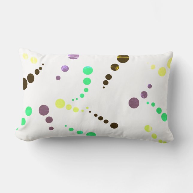 Rectangle Art Abstrait Peinture D'Un Coussin Coussin Type (Recto)