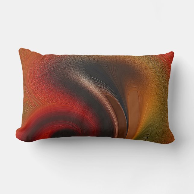 Rectangle "Art Gallery" Polyester Throw, Lumbar Coussin (Recto)