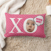 Rectangle ATTENDEZ-MOI ! Coussin photo bébé personnalisé (Couverture)