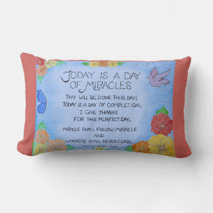 Rectangle Aujourd'hui est un jour de miracles - Coussin (Rou