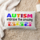 Rectangle AutismLumbar Coussin 13" x 21" (Couverture)