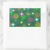 Rectangle autocollant des lumières de Noël (Sac)