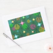 Rectangle autocollant des lumières de Noël (Enveloppe)