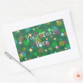 Rectangle autocollant "Votre texte" (Enveloppe)