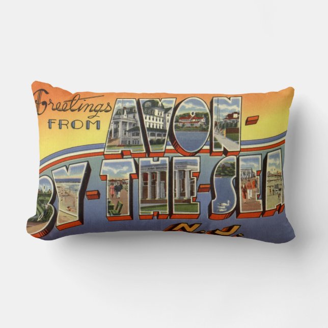 Rectangle Avon par - - coussin lombaire du New Jersey de mer (Recto)