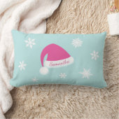 Rectangle Baby it's Cold Outside Pink & Turquoise Coussin (Couverture)