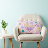 Rectangle Baby Rose Stars et Carriage Keepsaké Coussin (Chaise)