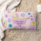 Rectangle Baby Rose Stars et Carriage Keepsaké Coussin (Couverture)