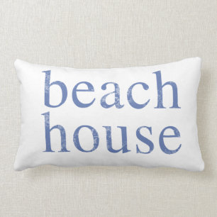 Rectangle Beach House Coussin en détresse