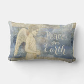 Rectangle Beau Ange Gardien Doux Blues, Coussin (Verso)