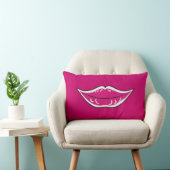 Rectangle beau coussin de MoJo d'Américain de sourire (Chaise)