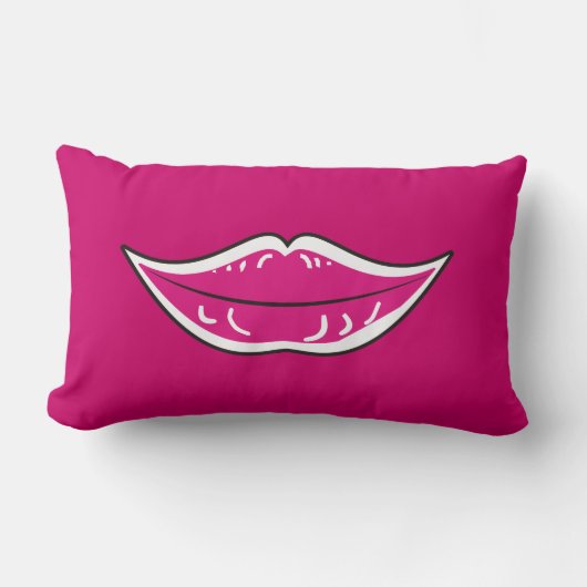 Rectangle beau coussin de MoJo d'Américain de sourire (Recto)
