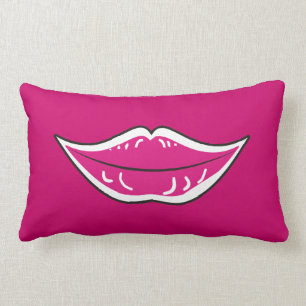Rectangle beau coussin de MoJo d'Américain de sourire
