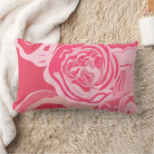 Rectangle Beau coussin design rose abstrait (Couverture)