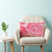 Rectangle Beau coussin design rose abstrait (Chaise)