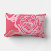 Rectangle Beau coussin design rose abstrait (Recto)