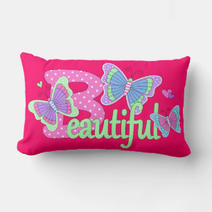 Rectangle Beau Coussin papillon