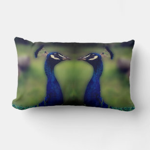 Rectangle Beau Peacock Photo Lumbar Coussin