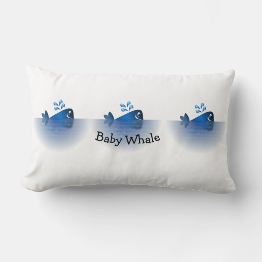 Rectangle Bébé Baleine Lit ou Coussin de soins infirmiers (Recto)