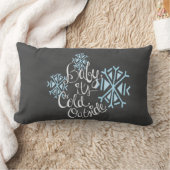 Rectangle Bébé c'est coussin extérieur froid de flocon de (Couverture)