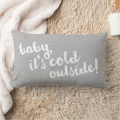 Rectangle bébé, c'est extérieur froid ! Coussin gris de (Couverture)