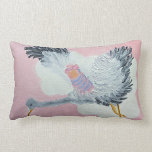 Rectangle Bébé de vol et coussin de cigogne