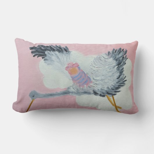 Rectangle Bébé de vol et coussin de cigogne (Recto)