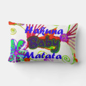 Rectangle Bébé Enfants Hakuna Matata Coussin (Verso)