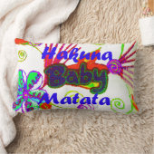 Rectangle Bébé Enfants Hakuna Matata Coussin (Couverture)