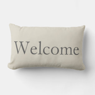 Rectangle Bienvenue Chambre Lumbar Coussin Décor