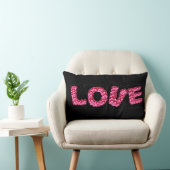Rectangle Big Love Little Hearts Coussin (Chaise)