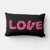 Rectangle Big Love Little Hearts Coussin (Verso)