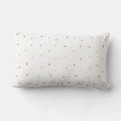 Rectangle Blue Stars Baby of our Dreams Nursery Coussin (Verso)